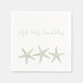 Guardanapo De Papel Trio de Estrelas-do-Mar em Aquarela