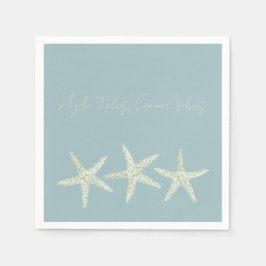 Guardanapo De Papel Trio de Estrelas-do-Mar em Aquarela