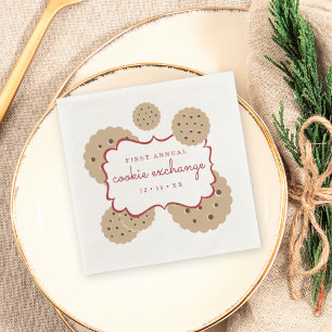 Guardanapo De Papel Troca do biscoito do feriado personalizada