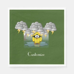 Guardanapo De Papel Trocando Rainy Day Pinguin Thunder_Cove