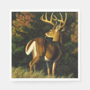 Guardanapo De Papel Troféu Whitetail Deer Buck Hunting