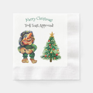 Guardanapo De Papel Troll de Natal barato e Delícia de Árvore