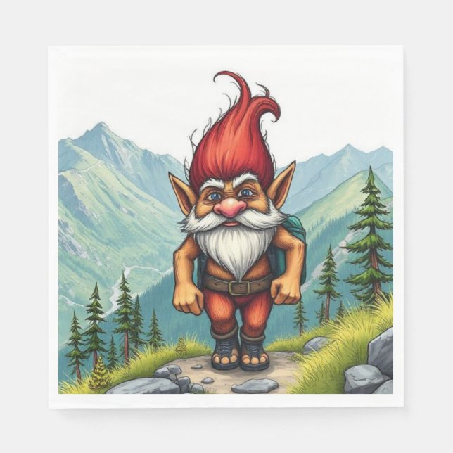 Guardanapo De Papel Troll Hiking in Norway, Napkins (Frente)