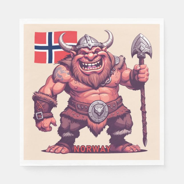 Guardanapo De Papel Troll norueguês (Frente)