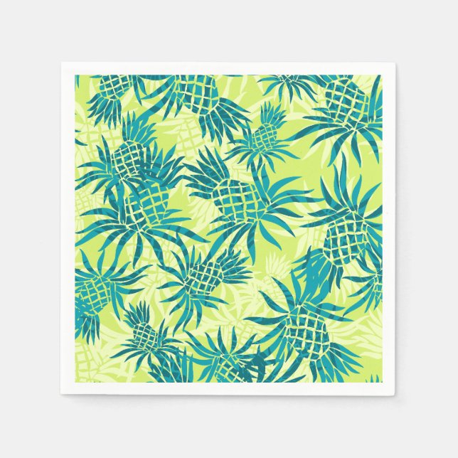 Guardanapo De Papel Tropical de Pineapple Camo Hawaiian (Frente)