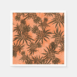 Guardanapo De Papel Tropical de Pineapple Camo Hawaiian