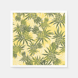 Guardanapo De Papel Tropical de Pineapple Camo Hawaiian