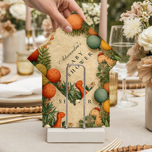 Guardanapo De Papel Tropical Dinosaur Theme Baby Shower (Criador carregado)