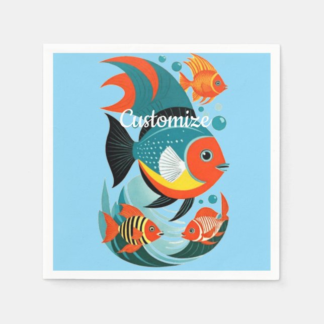 Guardanapo De Papel Tropical Fish Assortion Thunder_Cove (Frente)
