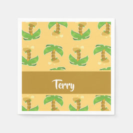 Guardanapo De Papel Tropical palm trees pattern