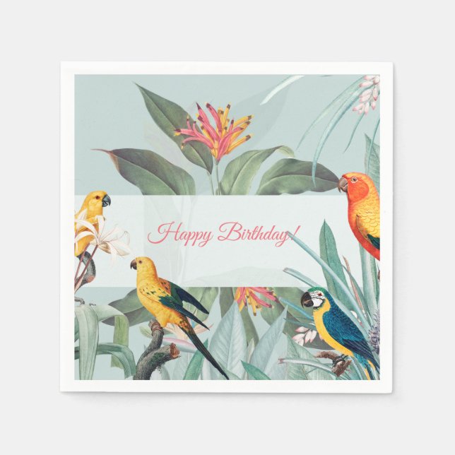 Guardanapo De Papel Tropical Personalizada (Frente)