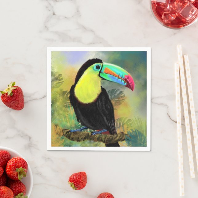 Guardanapo De Papel Tropical Toucan Napkins (Insitu)