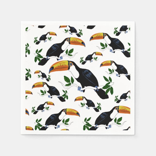 Guardanapo De Papel Tropical Toucans - Playful Jungle (Frente)