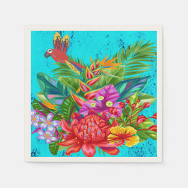 Guardanapo De Papel TropiColor Fusion Macaw & Floral Serenade