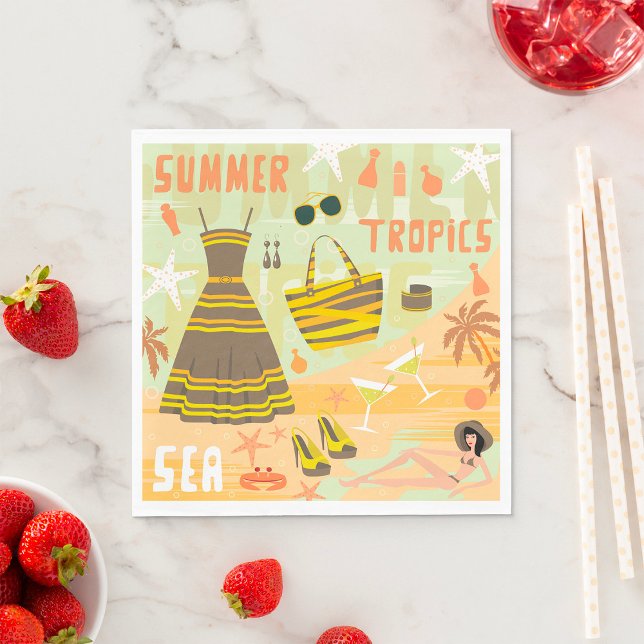 Guardanapo De Papel Trópicos de Verão (Criador carregado)