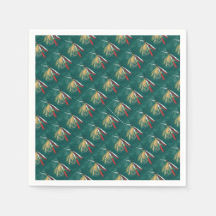 Guardanapo De Papel "Trout Fin" Trout Voo molhado com mosca verde