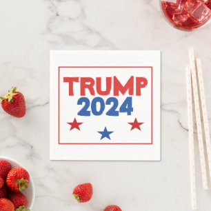 Guardanapo De Papel TRUMP 2024 Documento Eleitoral Napkins
