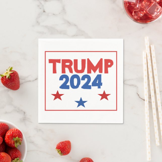 Guardanapo De Papel TRUMP 2024 Documento Eleitoral Napkins (Insitu)
