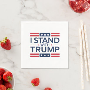 Guardanapo De Papel Trump 2024 Eu Apoio Trump Apoio Presidente 