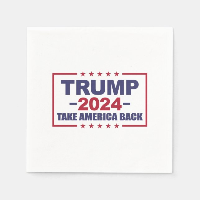Guardanapo De Papel Trump 2024 Retire a América (Frente)