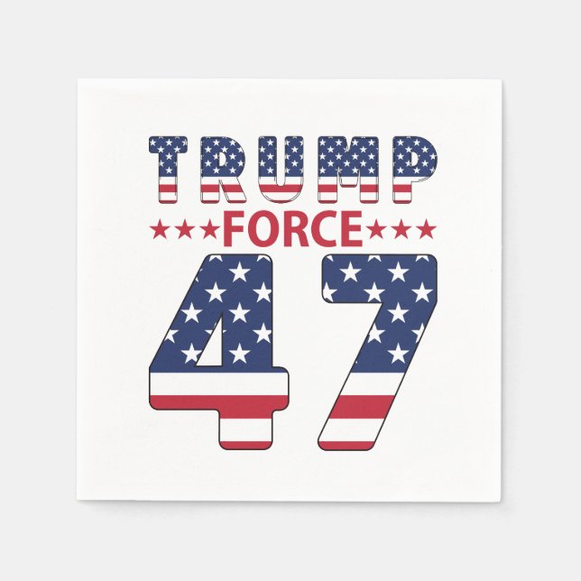 Guardanapo De Papel Trump Force 47 (Frente)