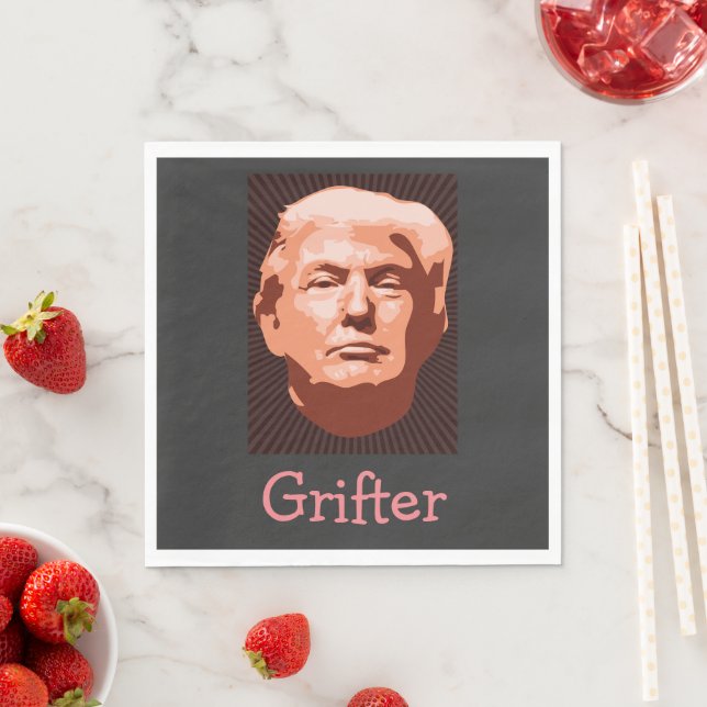 Guardanapo De Papel Trump Grifter Paper Napkin (Insitu)