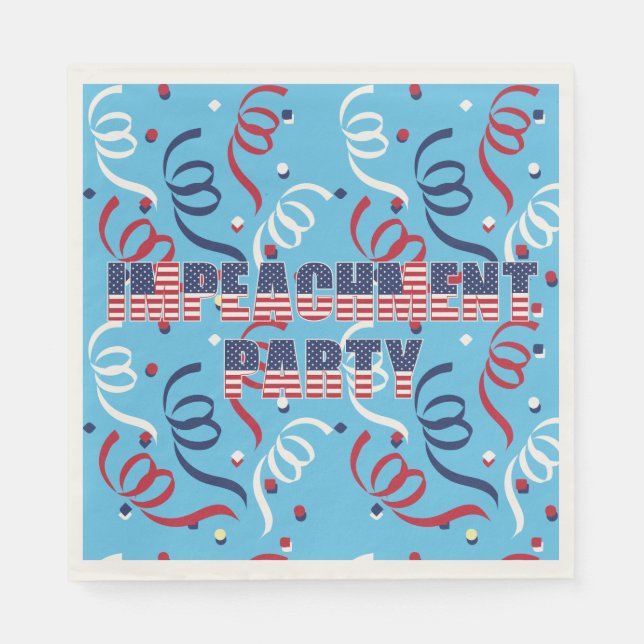 Guardanapo De Papel Trump Impeachment Party (Frente)