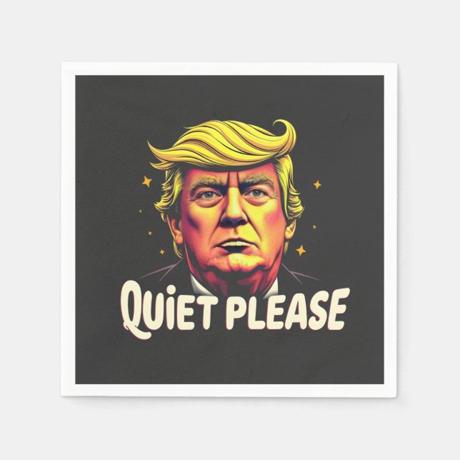 Guardanapo De Papel Trump Kamala Presidente Debate (Frente)