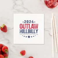 Trump Vance 2024 Fora da Lei Hillbilly Bandeira do