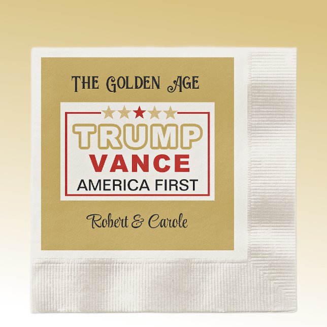 Guardanapo De Papel Trump-Vance America, coquetel de primeira festa Na (Criador carregado)