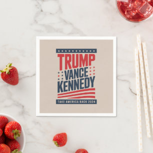 Guardanapo De Papel Trump Vance Kennedy Devolva a América 2024 