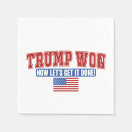 Guardanapo De Papel Trump Won Agora Vamos