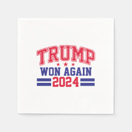 Guardanapo De Papel Trump Won Novamente 2024