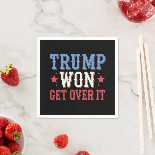 Guardanapo De Papel Trump Won supera isso 2024 (Insitu)