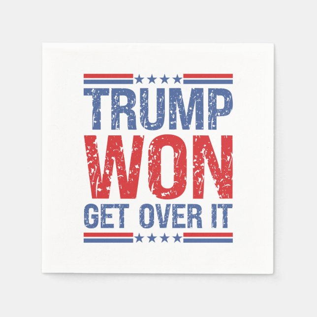 Guardanapo De Papel Trump Won supere isso (Frente)