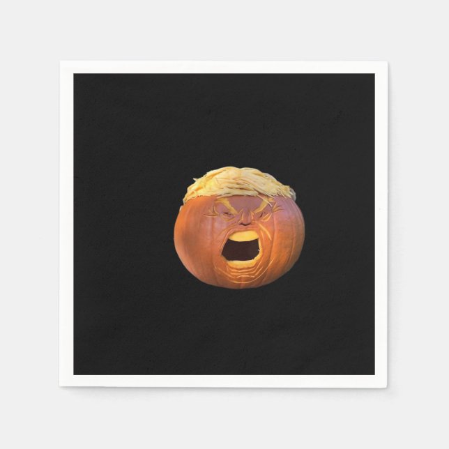 Guardanapo De Papel Trumpkin - Dia de as Bruxas engraçado (Frente)