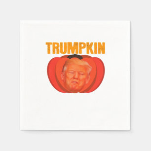 Guardanapo De Papel Trumpkin Halloween Jack O Lanterna Gráfico Engraça