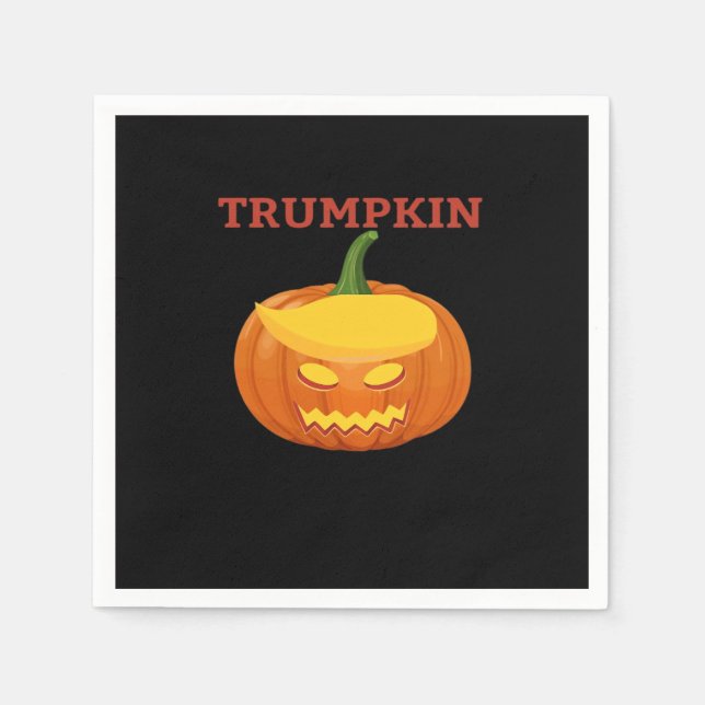Guardanapo De Papel Trumpkin Jack-O-Lanterna Clássico (Frente)