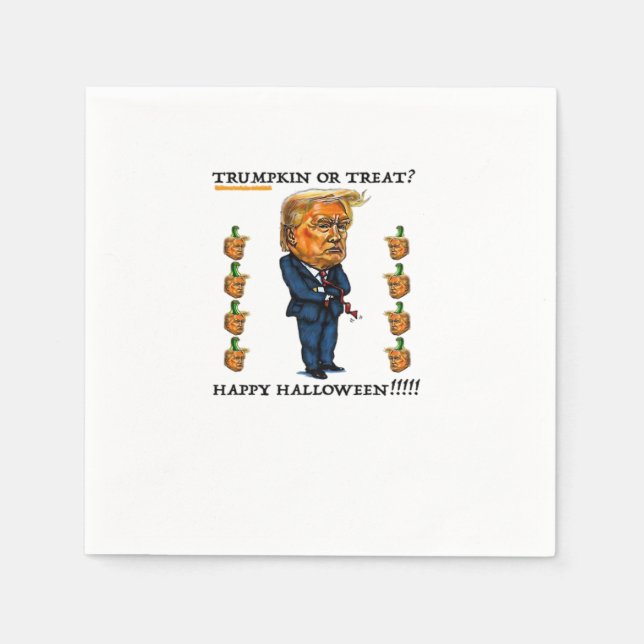 Guardanapo De Papel Trumpkin Ou Tratar Clássico (Frente)