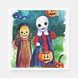 Guardanapo De Papel Truque ou Tratadores de Halloween