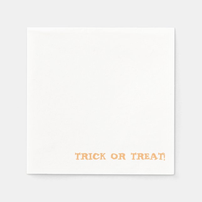 Guardanapo De Papel Truque ou trato! Happy Halloween Napkin (Frente)