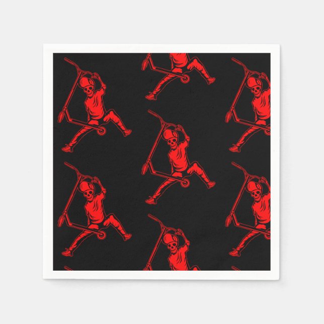 Guardanapo De Papel Truques de Cavaleiro Sem Patinete Pro (Frente)