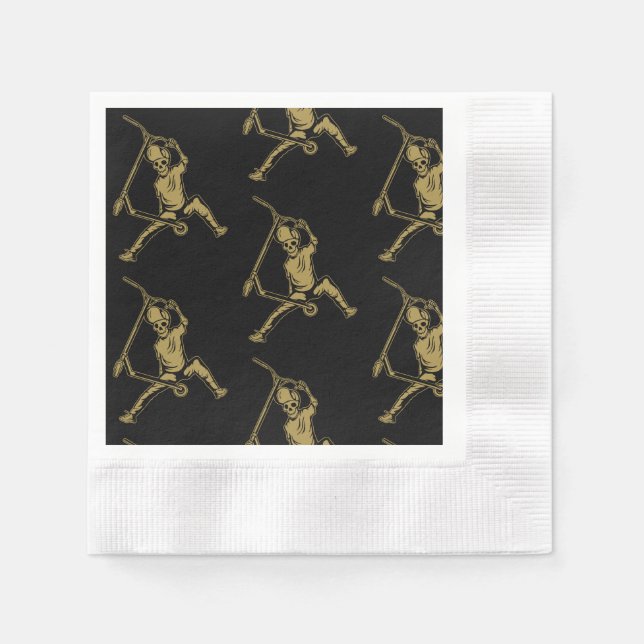 Guardanapo De Papel Truques de Cavaleiro Sem Patinete Pro (Frente)