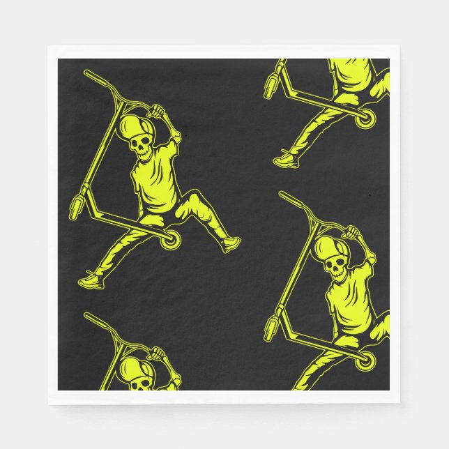 Guardanapo De Papel Truques de Cavaleiro Sem Patinete Pro (Frente)