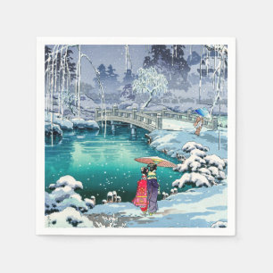 Guardanapo De Papel Tsuchiya Koitsu - Neve Primavera em Maruyama