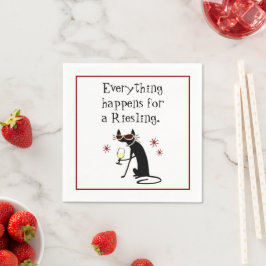 Guardanapo De Papel Tudo acontece para um jogo de vinho em Riesling