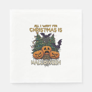 Guardanapo De Papel Tudo O Que O Natal Quer É Abóboras De Halloween Ár