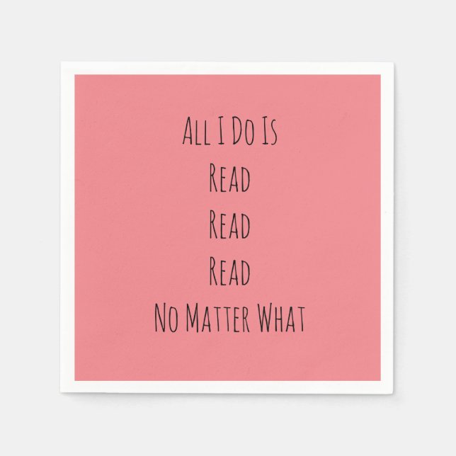 Guardanapo De Papel Tudo Que Eu Faço É Lido (Frente)