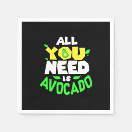 Guardanapo De Papel Tudo Que Você Precisa É Avocado