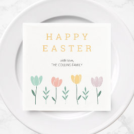 Guardanapo De Papel Tulipas Coloridas Cortadas Florais Tulipas Moderna